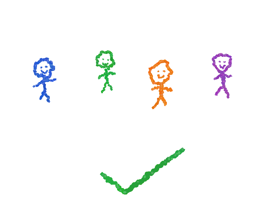 Crayon drawing of smiling owners and operators under a THIS IS YOU banner